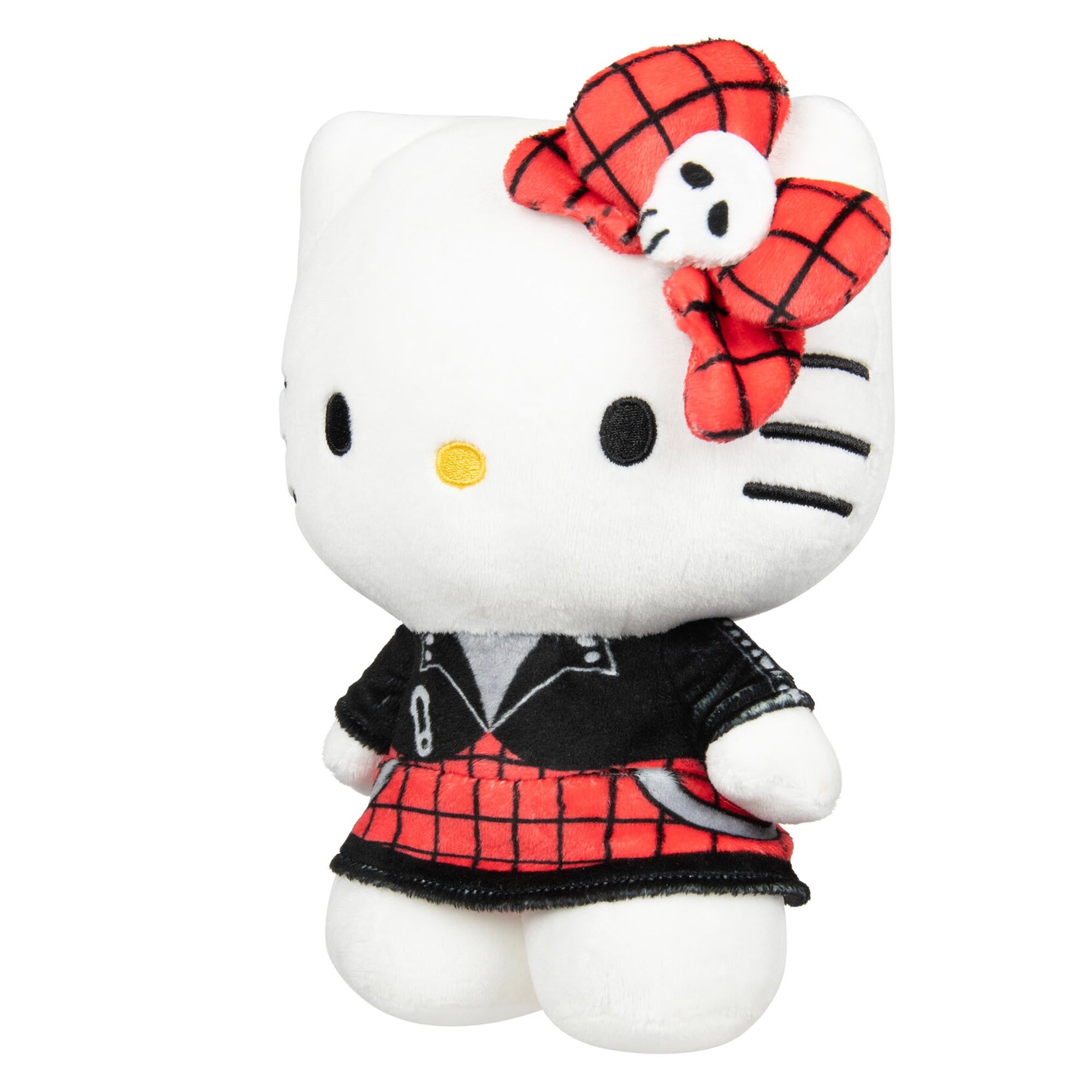 Hello Kitty and Friends Series 2 - Hello Kitty 8-Inch Red Punks Plush - Image 4