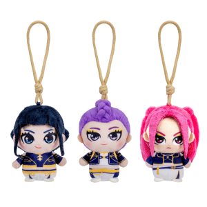 KPop Demon Hunters 3-Pack 4-Inch Clip-On Plush