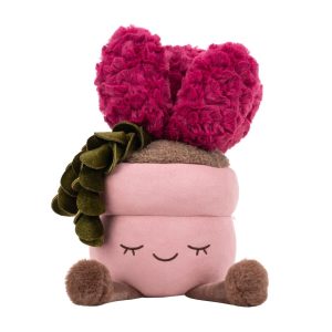 Greenhouse by Russ 12-Inch Pink Pot Succulent Plush