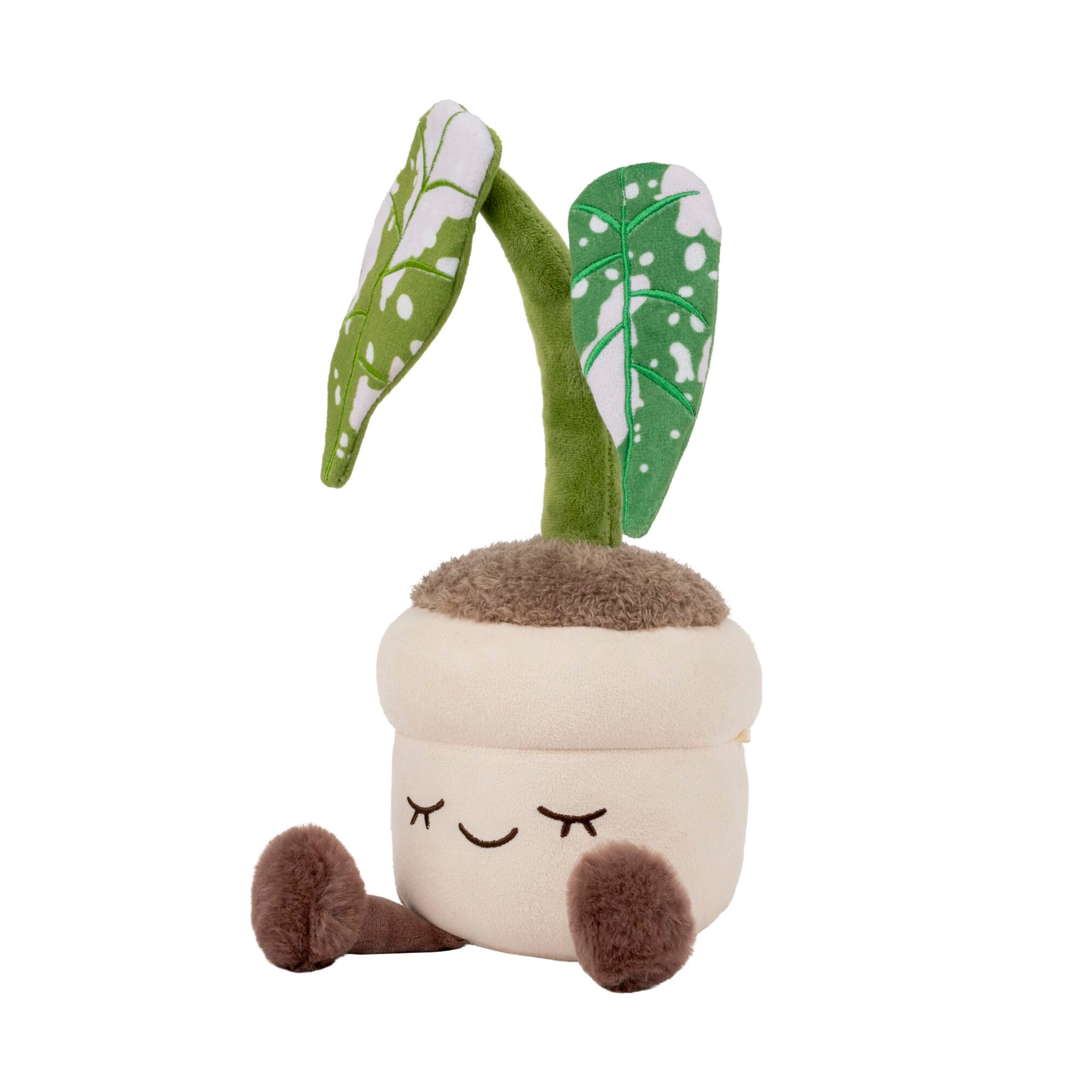 Greenhouse by Russ 12-Inch Grey Monstera Plant Plush - Image 2