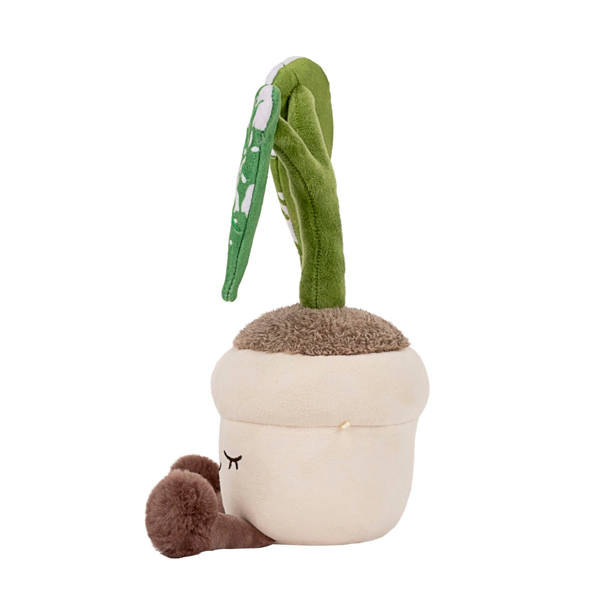 Greenhouse by Russ 12-Inch Grey Monstera Plant Plush - Image 3