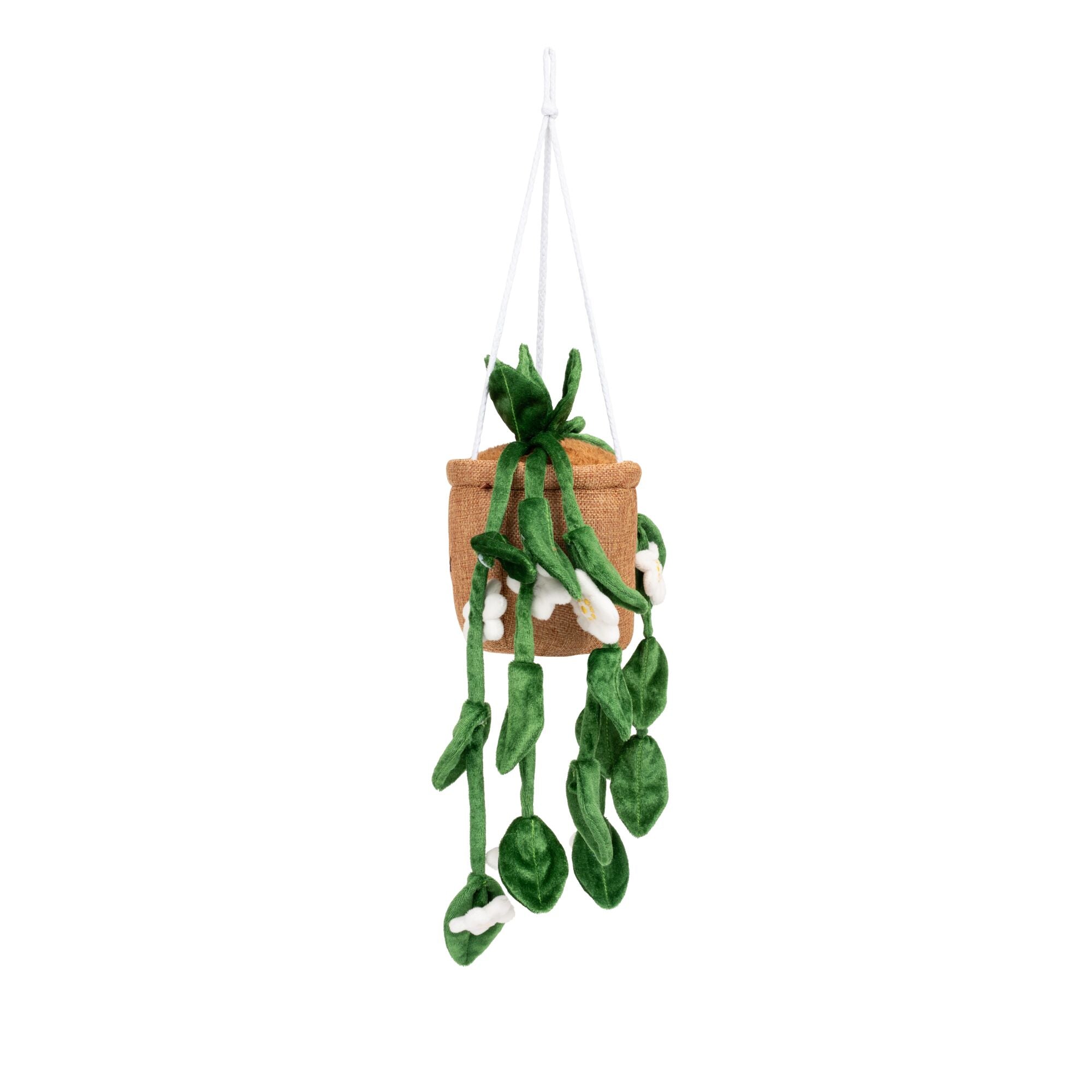 Greenhouse by Russ 8-Inch Hanging Plant with Flowers Plush - Image 4