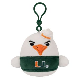University of Miami 3.5-Inch Sebastian the Ibis Plush Clip