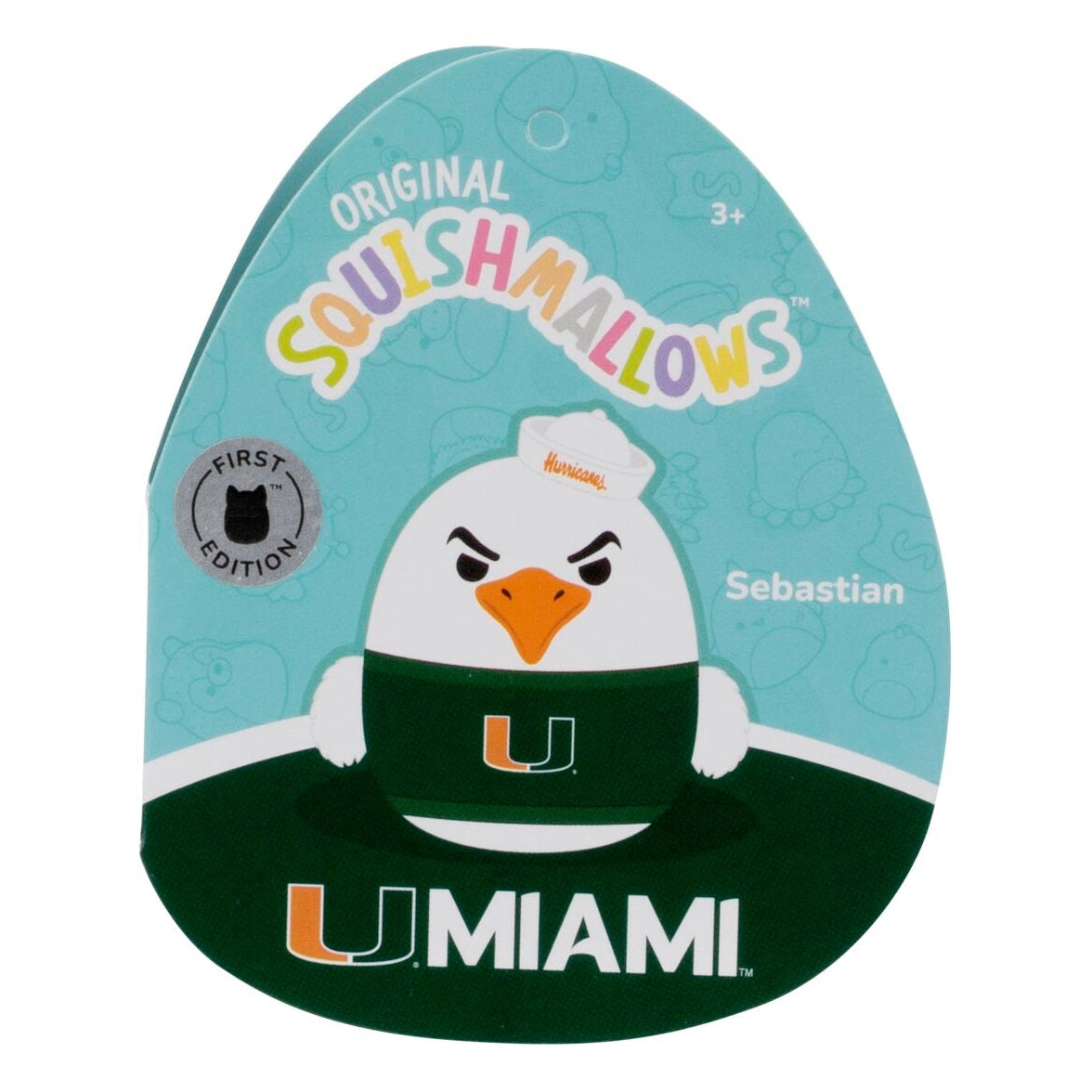 University of Miami 3.5-Inch Sebastian the Ibis Plush Clip - Image 6