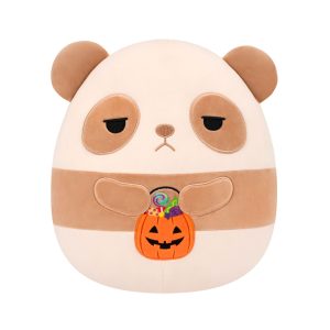 12-Inch Guerra the Brown Panda Holding Candy Pail