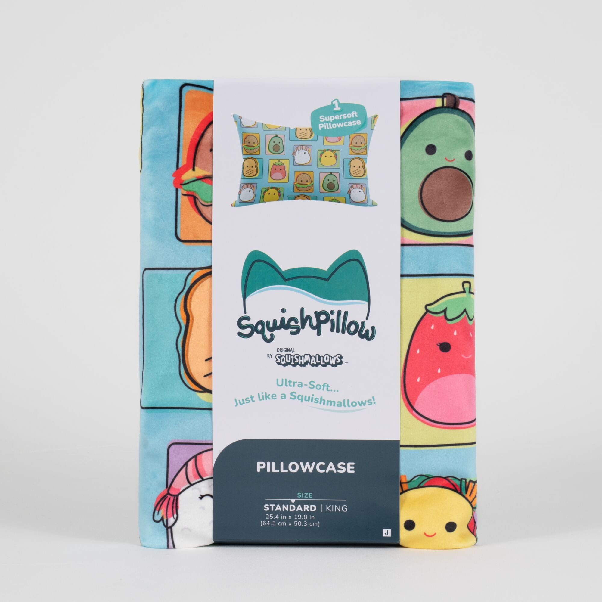 Total Foodies Teal SquishPillow Pillowcase (Standard) - Image 2