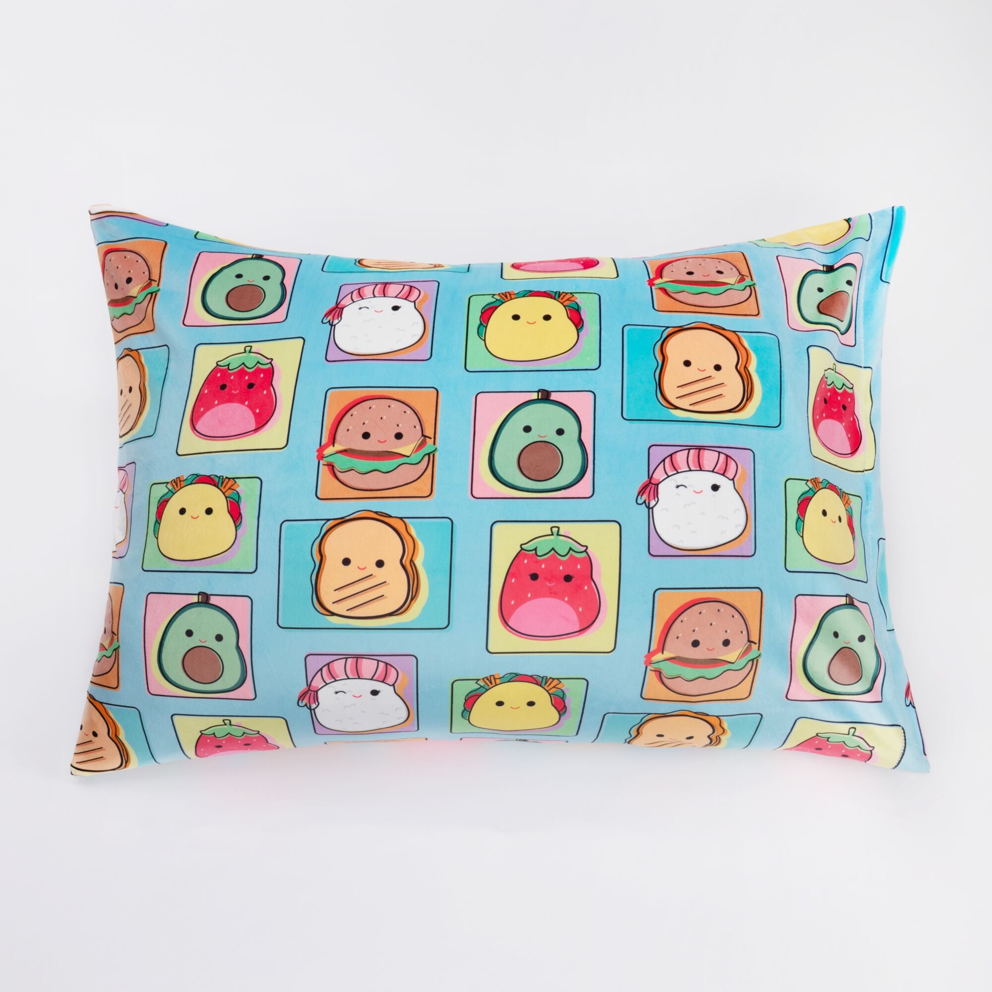 Total Foodies Teal SquishPillow Pillowcase (Standard)