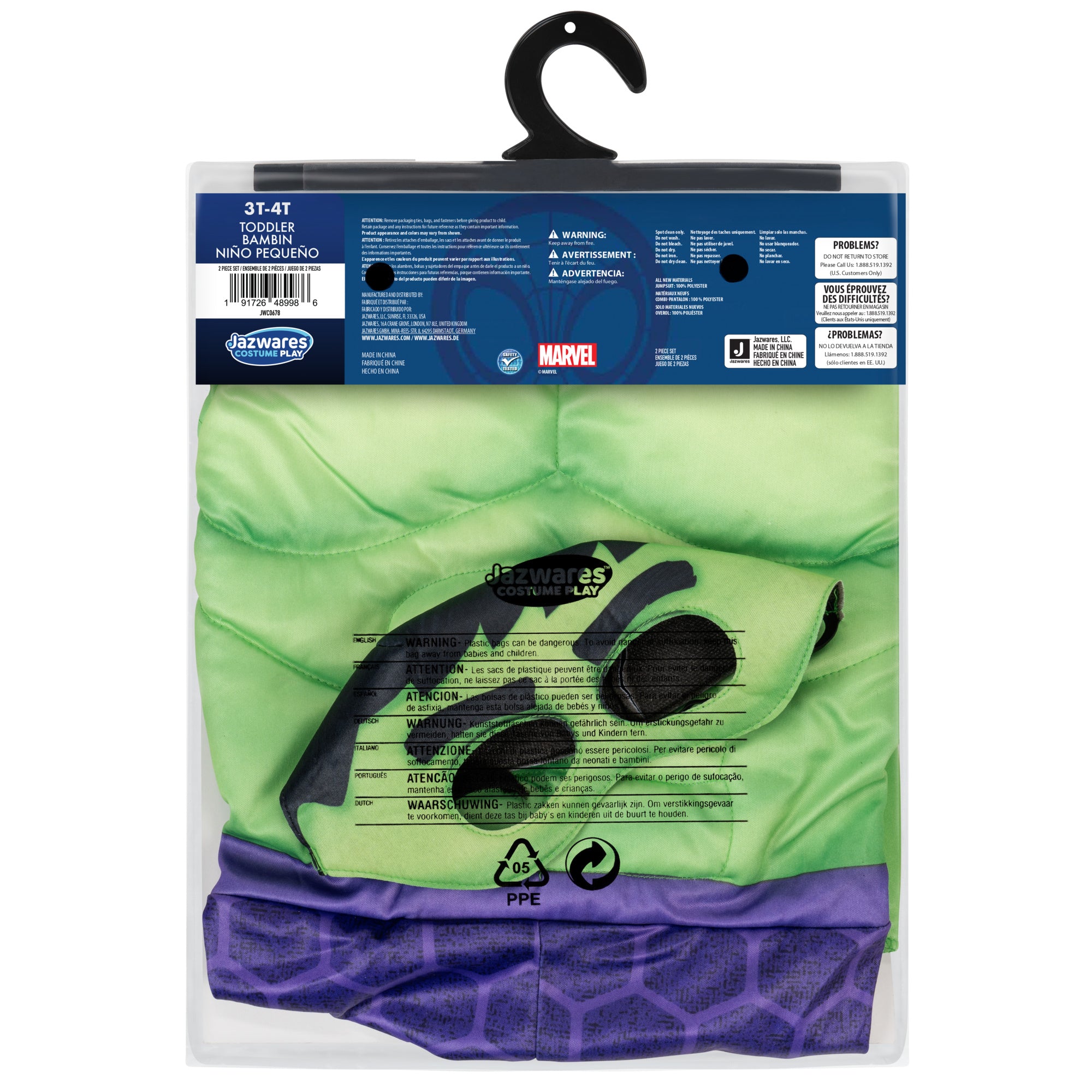 MARVEL Hulk Official Toddler Costume - Image 12