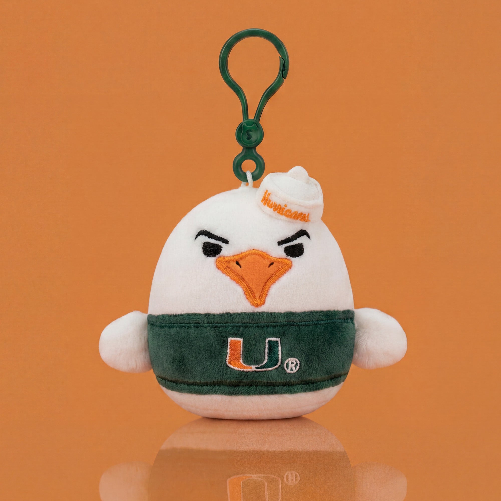 University of Miami 3.5-Inch Sebastian the Ibis Plush Clip - Image 2