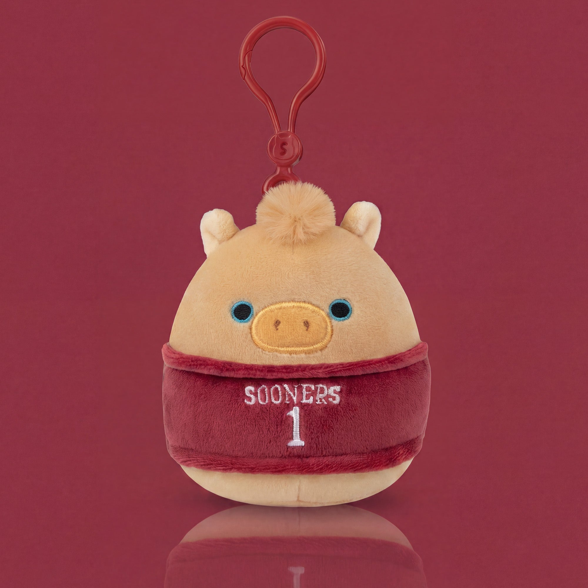 University of Oklahoma 3.5-Inch Boomer Plush Clip - Image 2