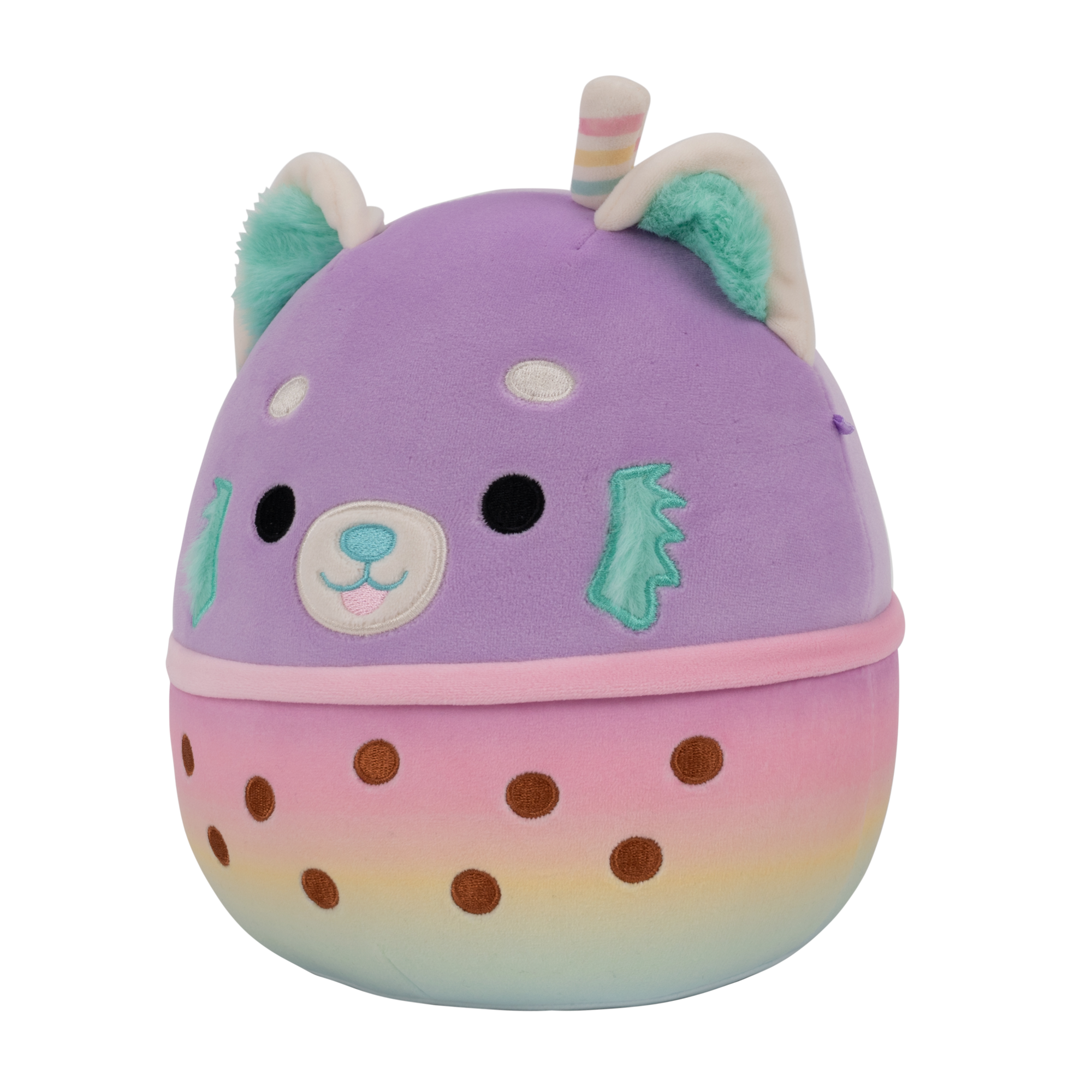 8-Inch Lexis Purple Red Panda in Boba Tea Cup - Image 2