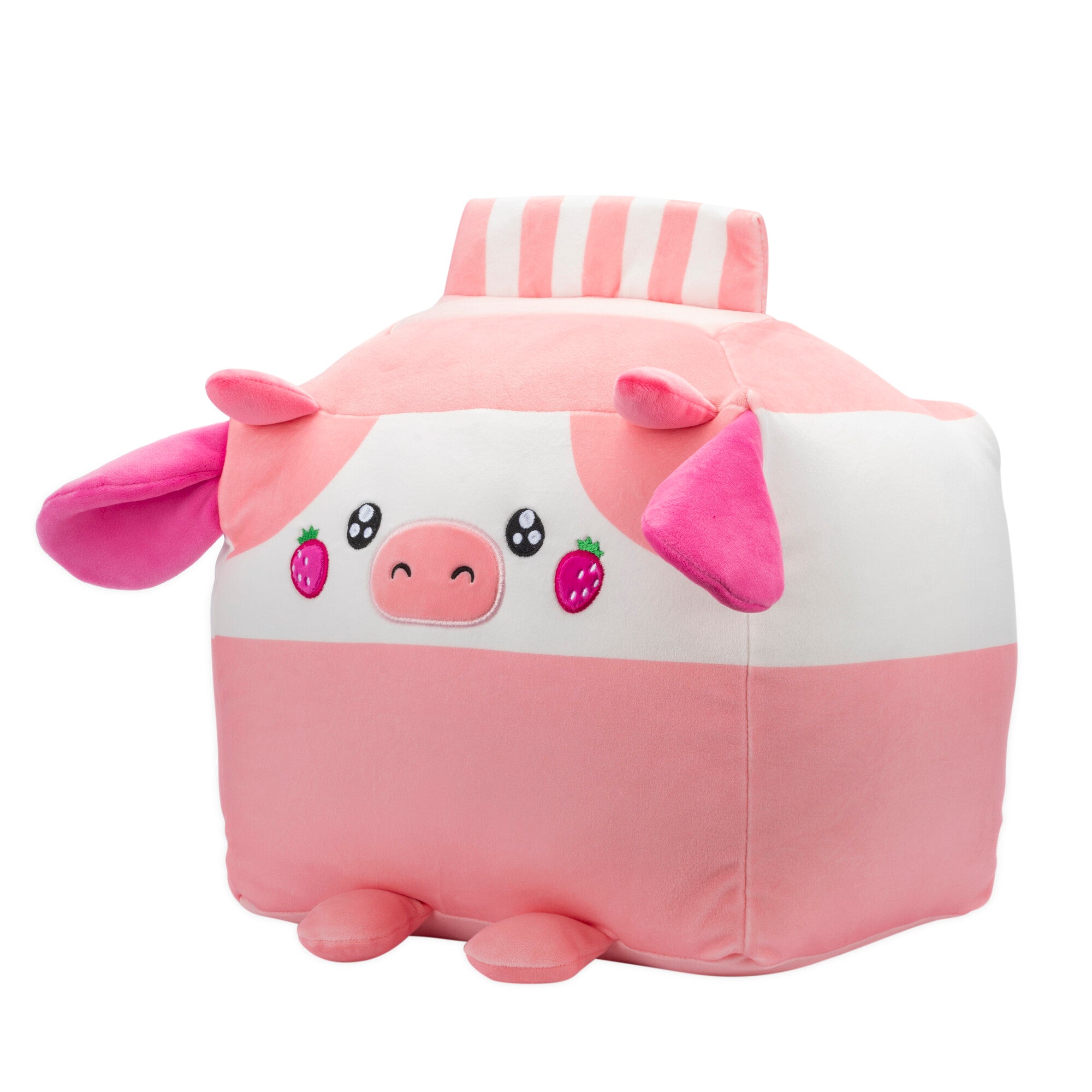 Russ 14-Inch Strawberry Milk Box Cow Plush - Image 2