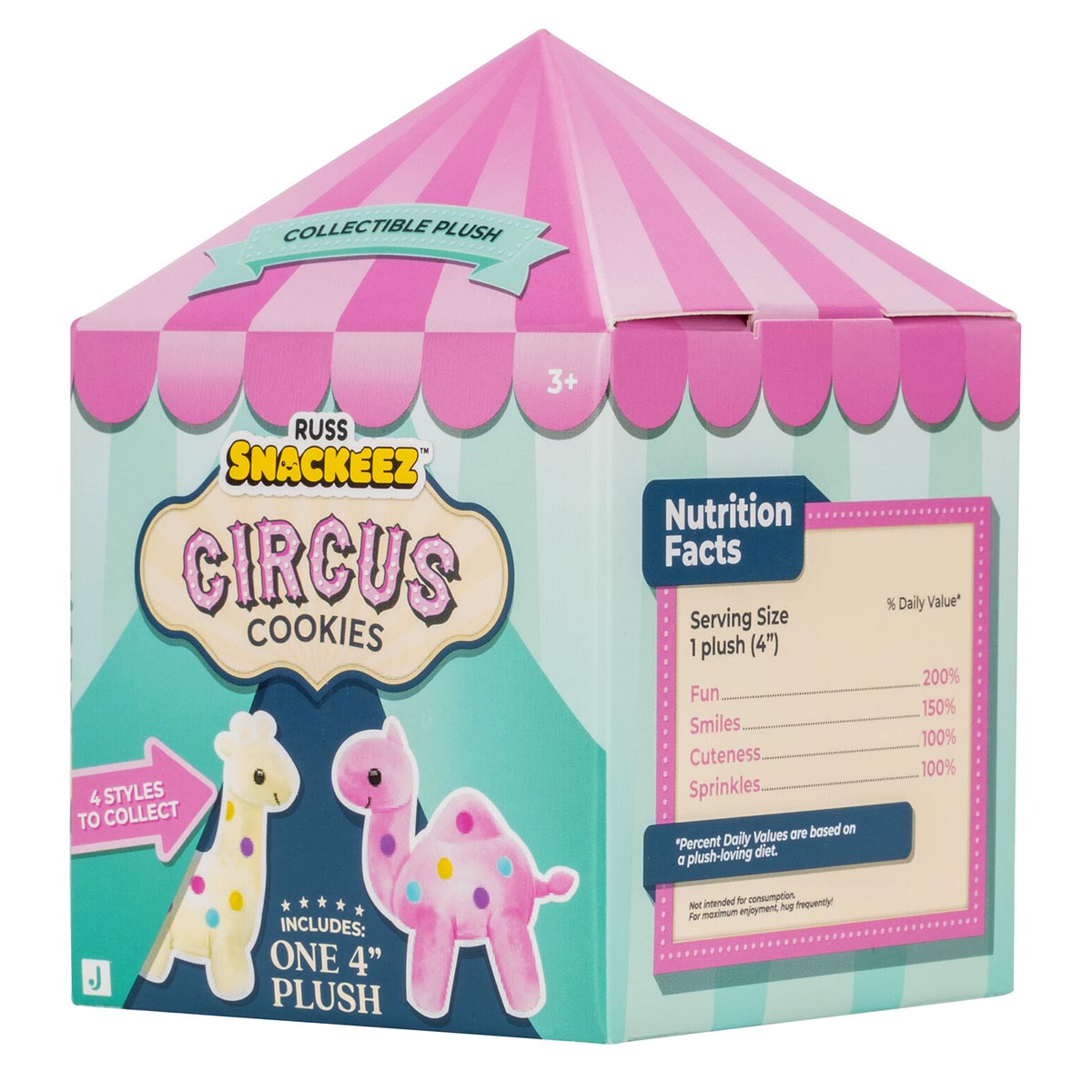 Russ 4-Inch Snackeez Circus Cookies Surprise Box - Includes 1 Plush - Image 3