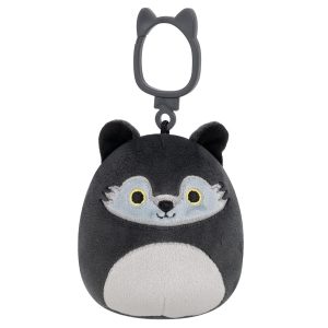 3.5-Inch Dmitri the Dark Grey Wolf Clip