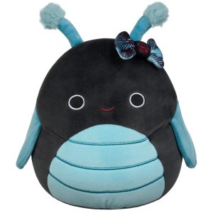 14-Inch Celie the Teal and Black Grasshopper with Bow