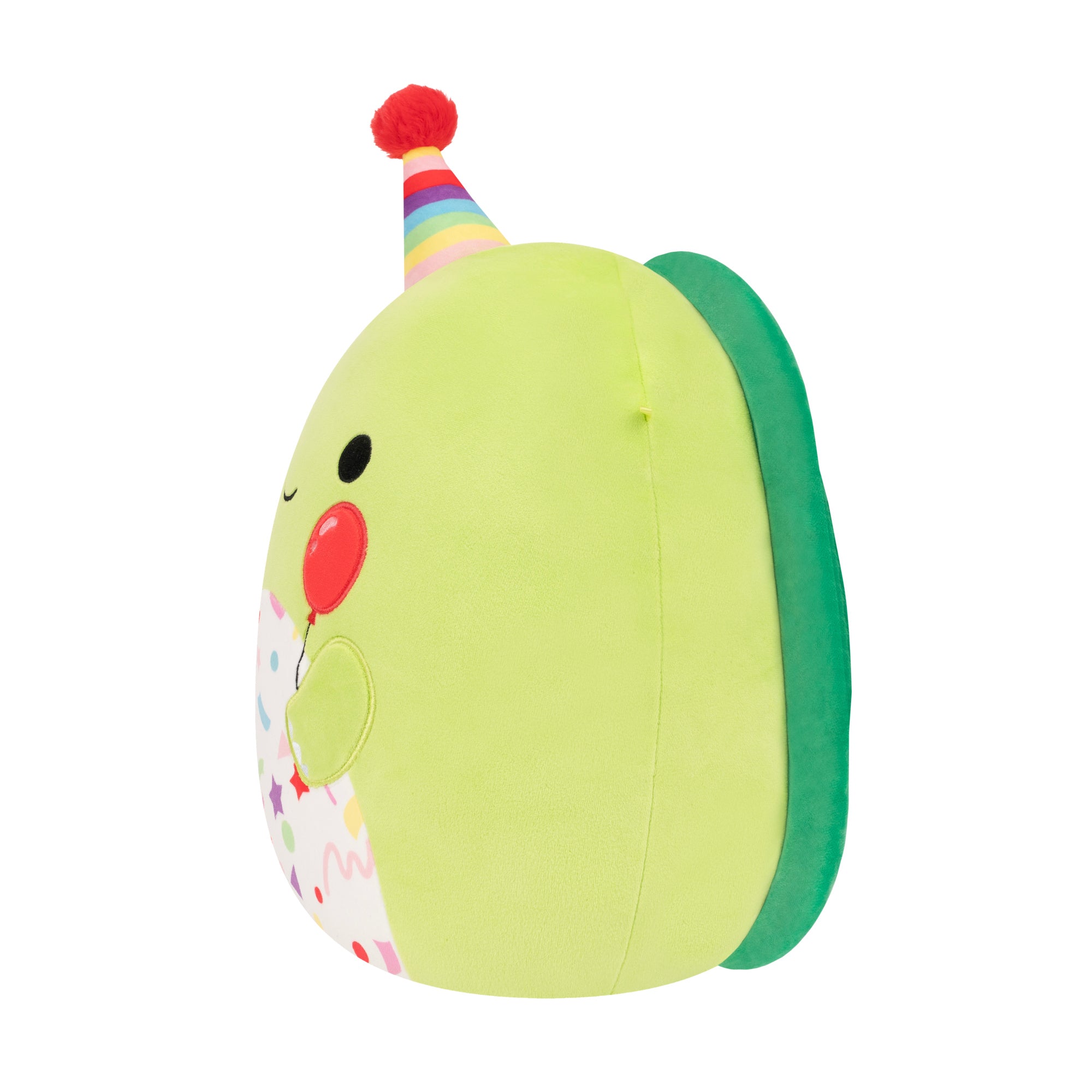 12-Inch Henry the Green Turtle with Birthday Hat Holding Balloon - Image 3