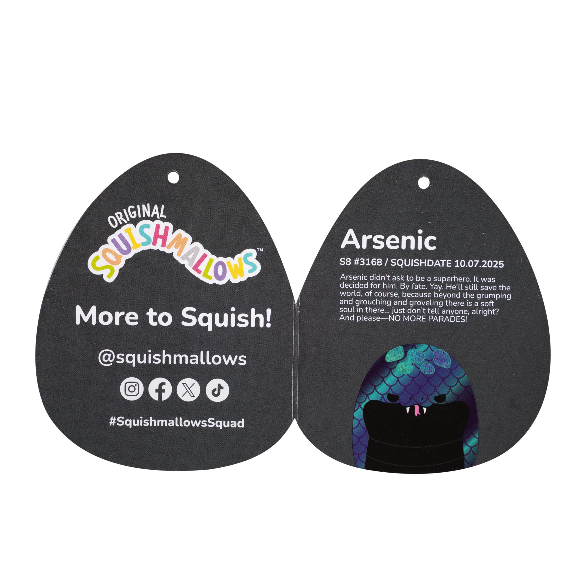 8-Inch Select Series Arsenic the Snake with Iridescent Scales - Image 7