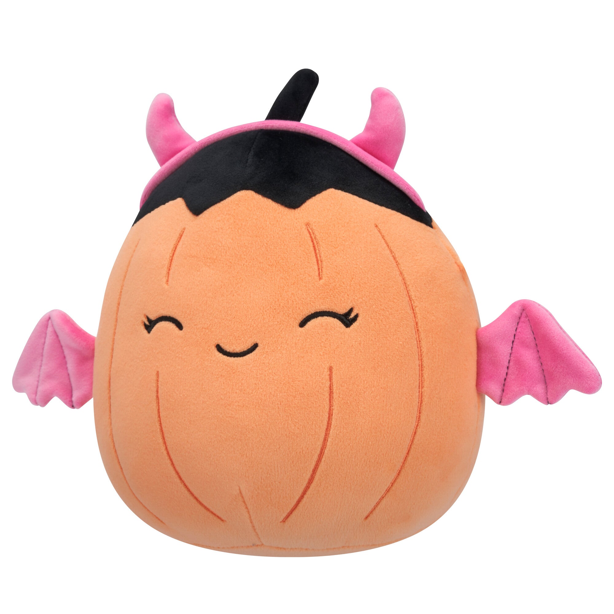 8-Inch Margie the Pastel Orange Pumpkin in Pink Devil Costume - Image 2