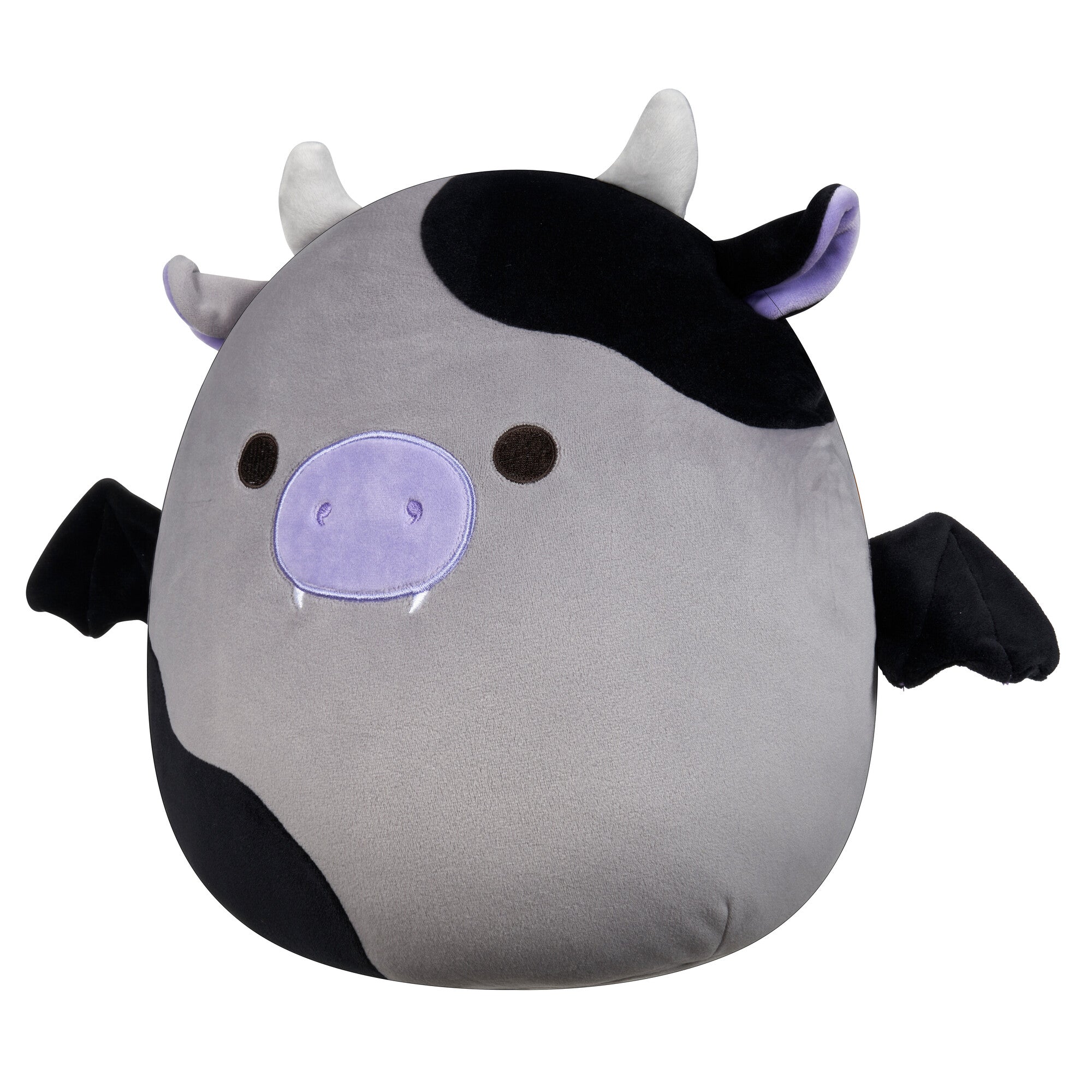 12-Inch Bridgette the Grey and Black Cow Bat - Image 2