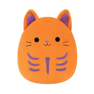 8-Inch Rigatoni the Orange and Purple Skeleton Cat