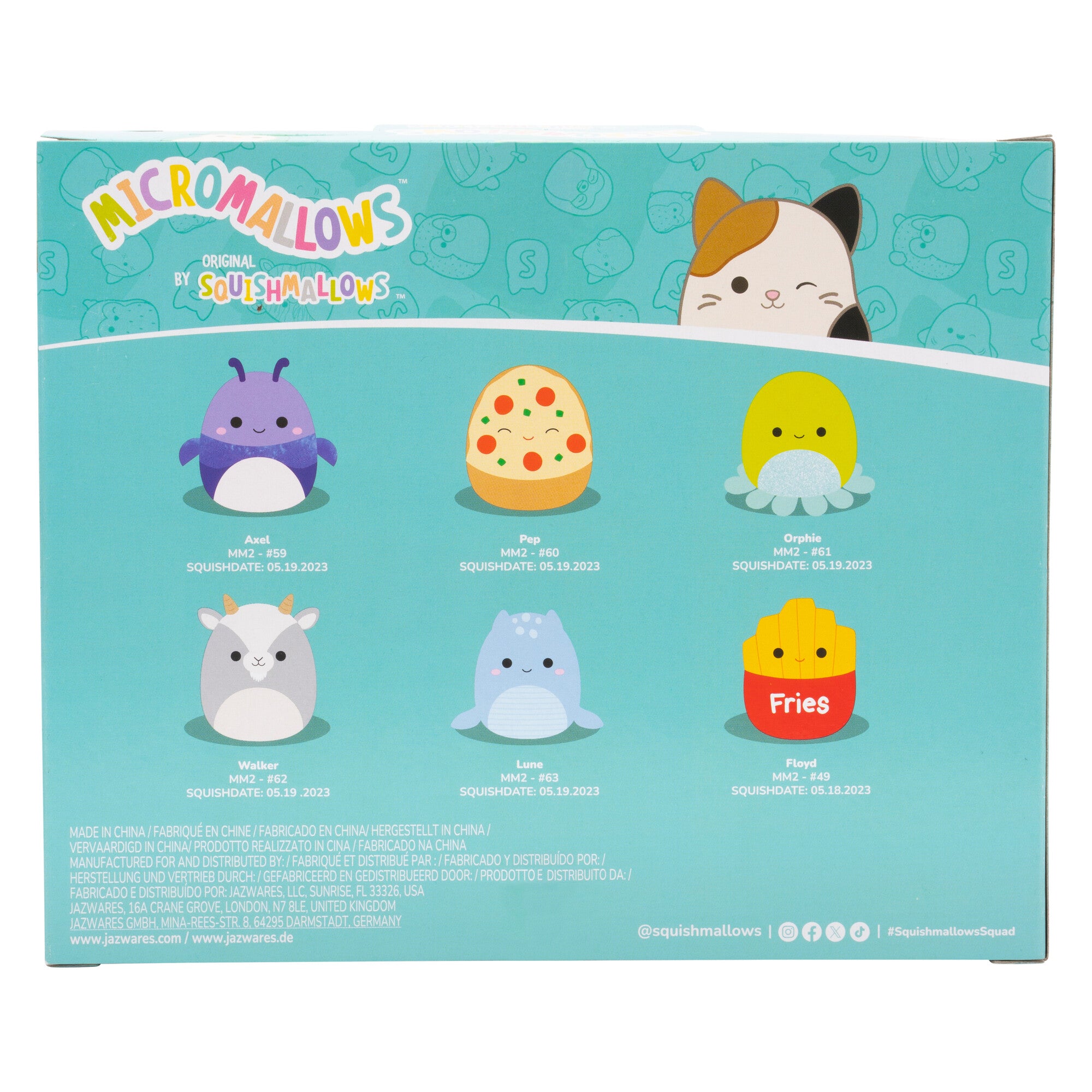 Micromallows 6-Pack – Axel Beetle. Lune Loch Ness Monster. Floyd French Fries. Orphie Octopus. Pep Pizza. Walker Goat - Image 11