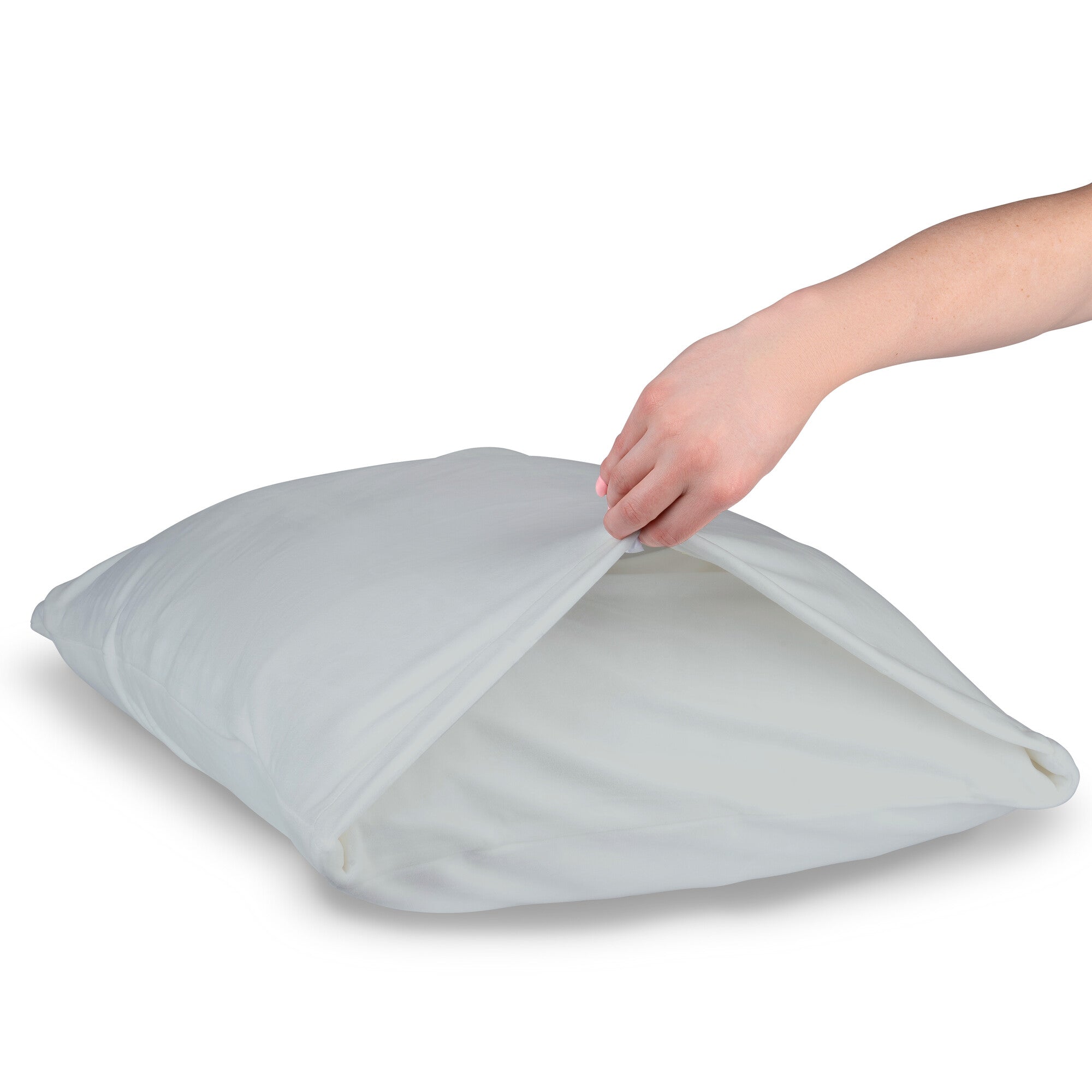 Solid Slumber Light Grey SquishPillow Pillowcase (Standard Size) - Image 4
