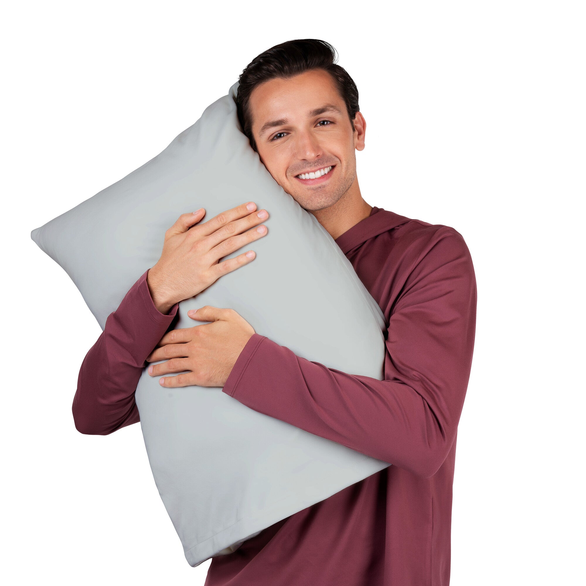 Solid Slumber Light Grey SquishPillow Pillowcase (Standard Size) - Image 2