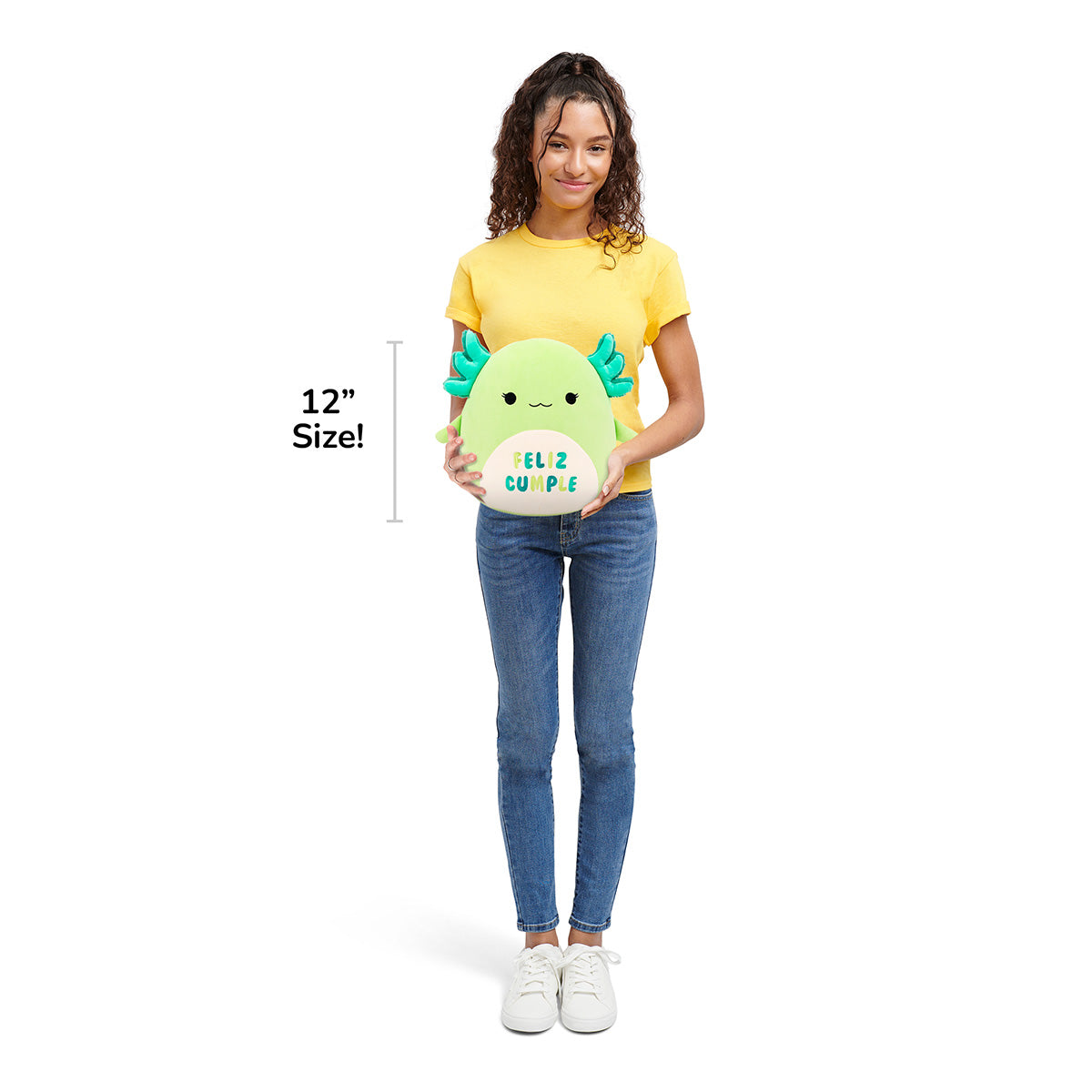 12-Inch Mipsy the Green Axolotl with Feliz Cumple Embroidery - Image 7