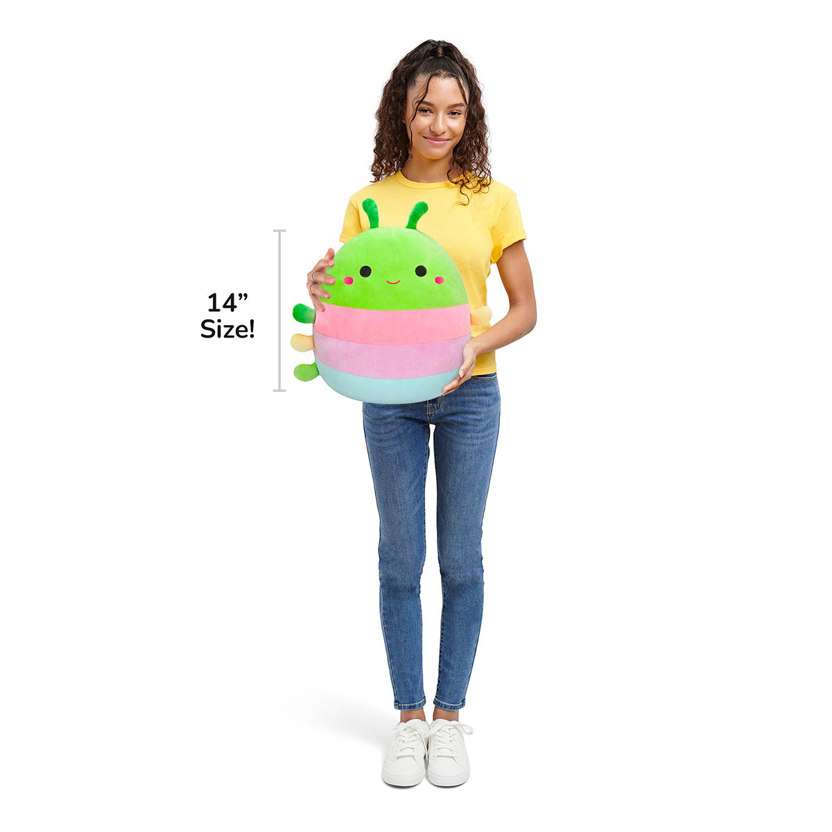 14-Inch Rutabaga the Caterpillar with Multicolored Stripes - Image 5