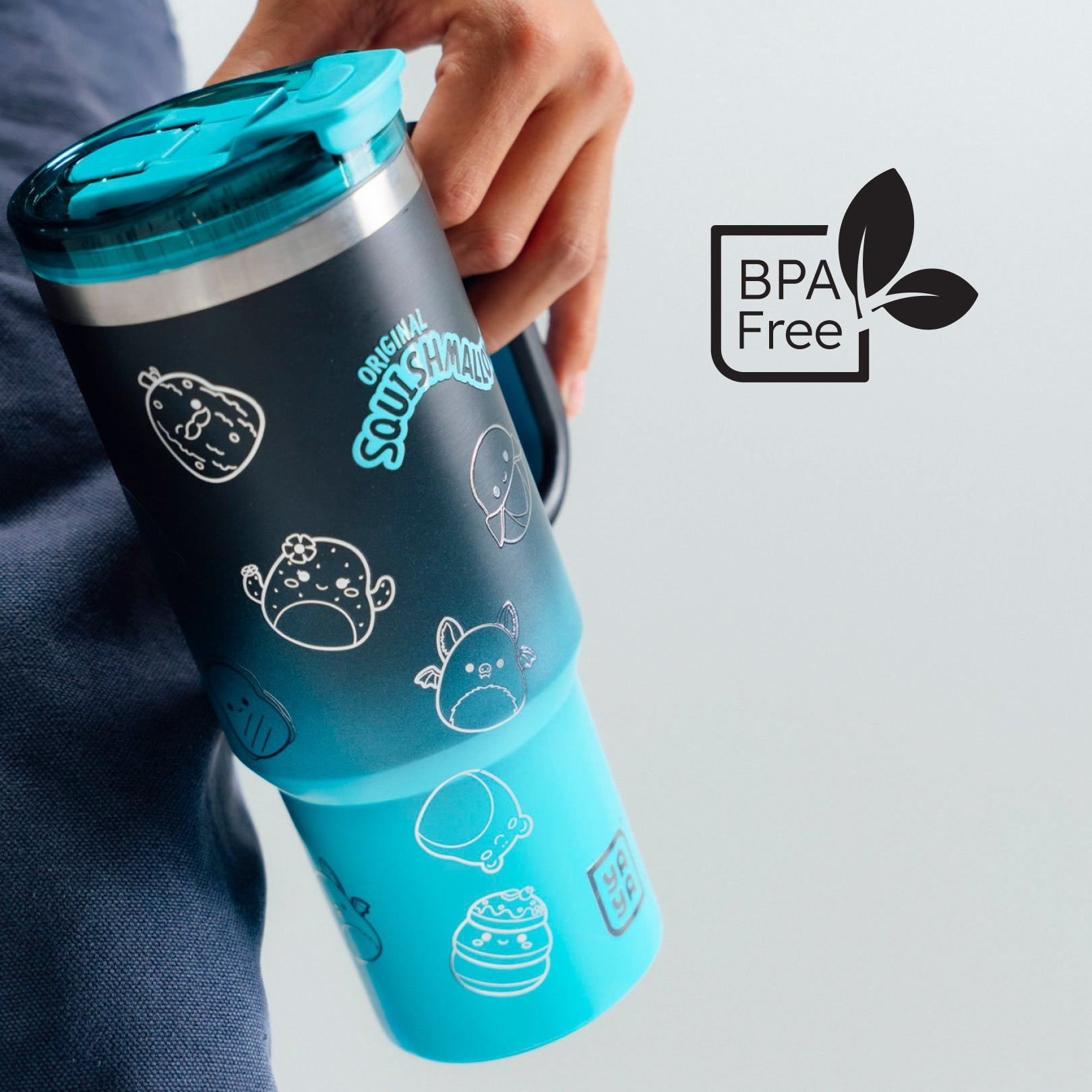 Squishmallows Bling Tumbler with Straw - Image 3