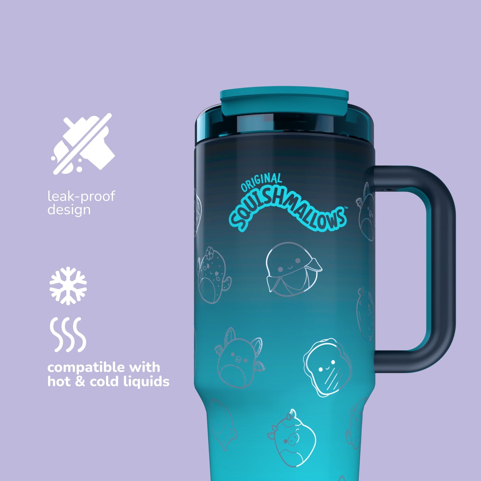 Squishmallows Bling Tumbler with Straw - Image 8