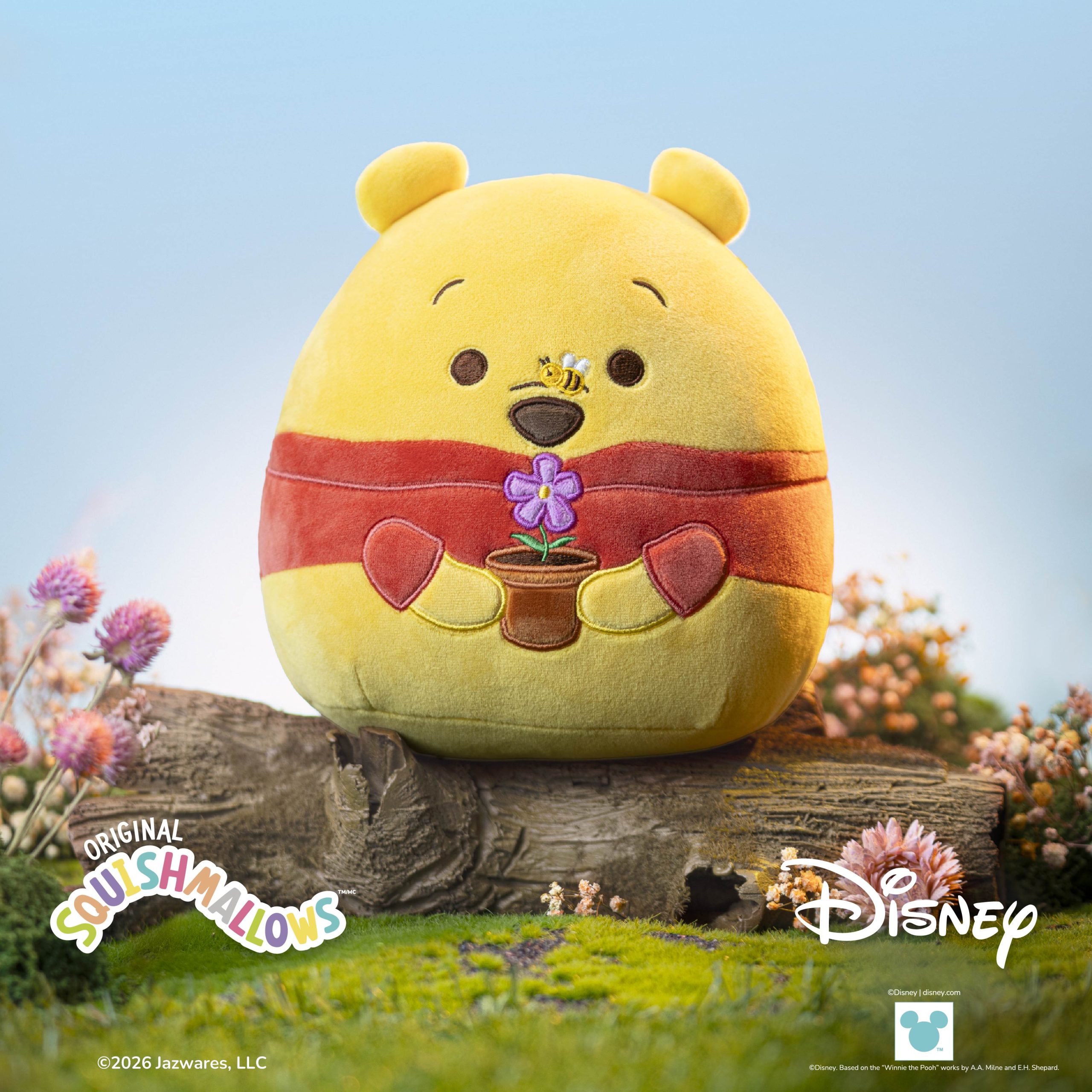 8-Inch Select Series Winnie the Pooh with Bee and Flower - Image 2